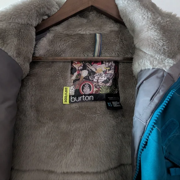 Burton DRYRIDE Snowboard Ski Jacket Blue Size XS - Picture 3 of 16